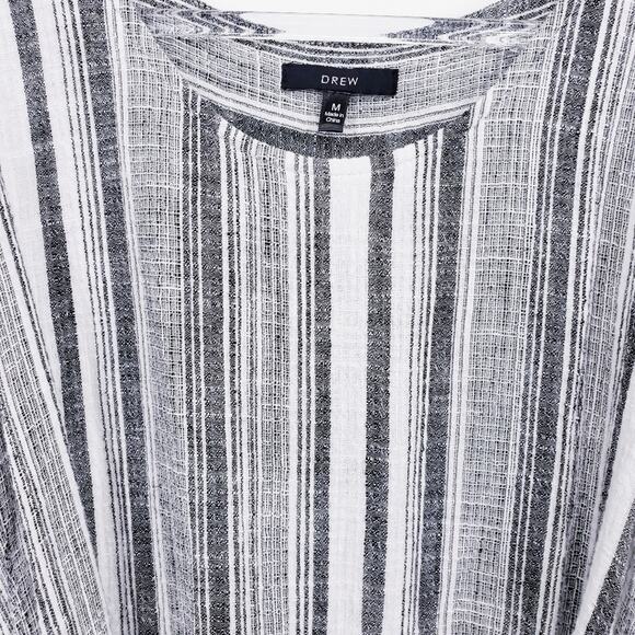 Anthropologie Drew Morgan stripe Sarong Sleeveless Dress Size Med‎ Gauzy Linen - Picture 5 of 7